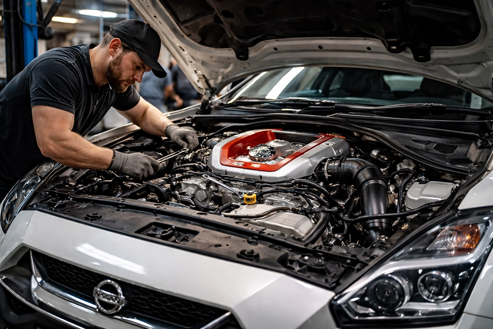 همه خدمات موتور نیسان با کیفیت حرفه ای در کی فورس کار|Nissan خدمات موتور نیسان برای چه خودروهایی مناسب است