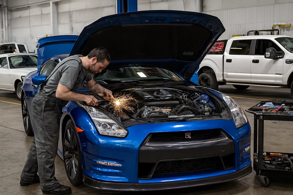 همه خدمات موتور نیسان با کیفیت حرفه ای در کی فورس کار|Nissan چه علائمی نشان دهنده نیاز به خدمات موتور نیسان است؟