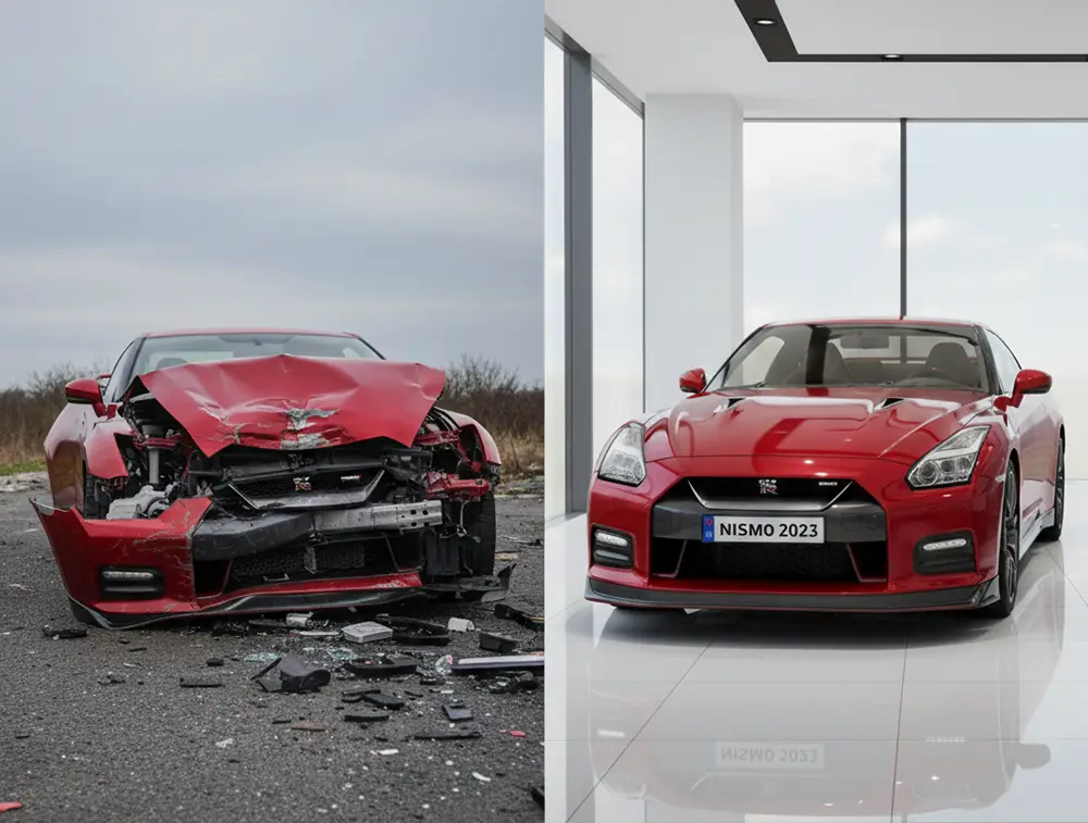 بهترین خدمات صافکاری نیسان با کیفیت بالا در کی فورس| Nissan صافکاری نیسان در کی فورس بدون افت قیمت