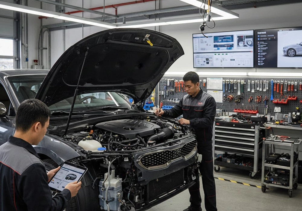 خدمات الکترونیک خودرو کیا با عیب یابی تخصصی | KIA خدمات الکترونیک خودرو کیا در کی فورس