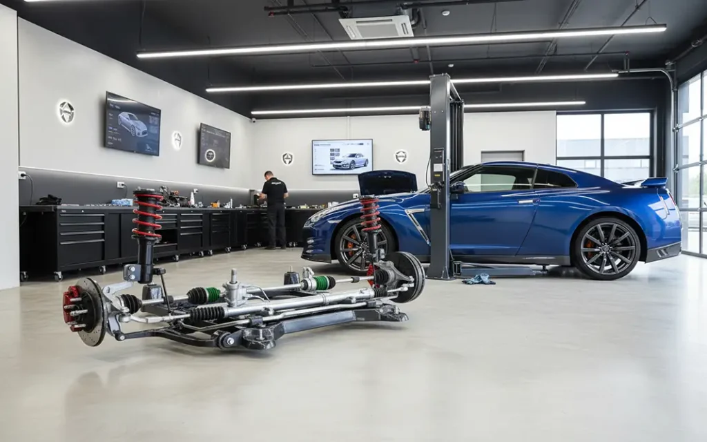 خدمات تعلیق و زیربندی نیسان، بهترین تعمیرات با کی فورس | Nissan اجزای اصلی سیستم تعلیق نیسان